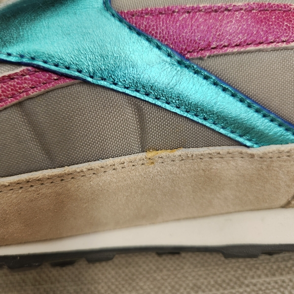 RBK Reebok Modern Classic Aztec Glam Comfort Gray Pink Blue Sneaker Women Sz 12 - Picture 16 of 16